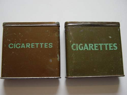 British Cigarette ration tins