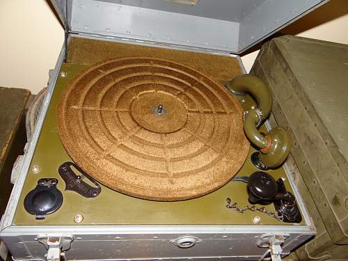 WWII US Navy and US Army Phonographs (Victrolas)