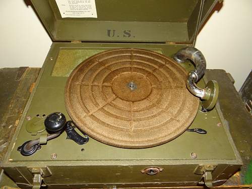 WWII US Navy and US Army Phonographs (Victrolas)