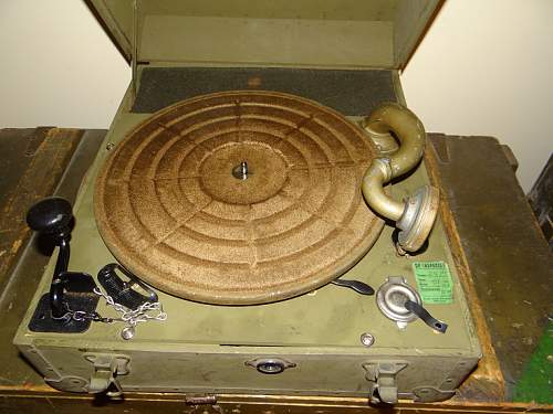 WWII US Navy and US Army Phonographs (Victrolas)