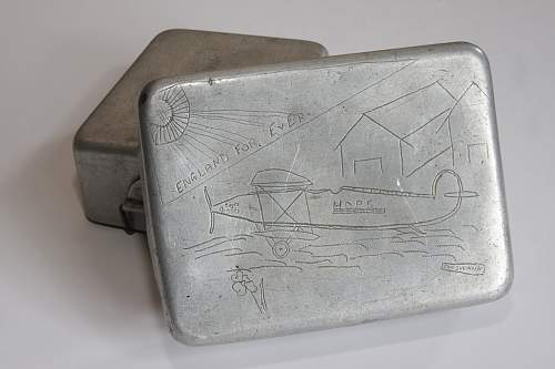 British Mess Tin, 1940 ~ Named to 1st Battalion, Leicestershire Regiment