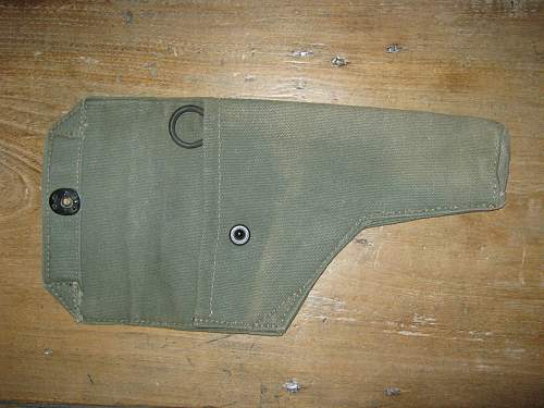 Odd 37 pattern pistol holster, British made, Lift the Dot.....?