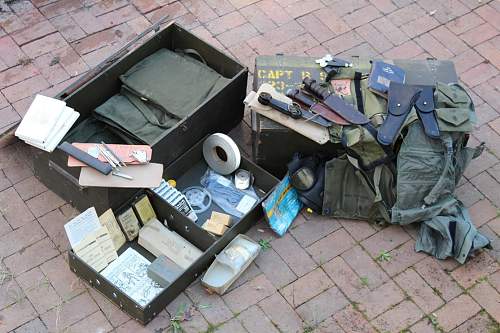 Two Military Trunks with Vietnam War-era Contents