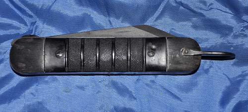 USN WWII survival folding knife