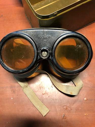 Navy variable density goggles