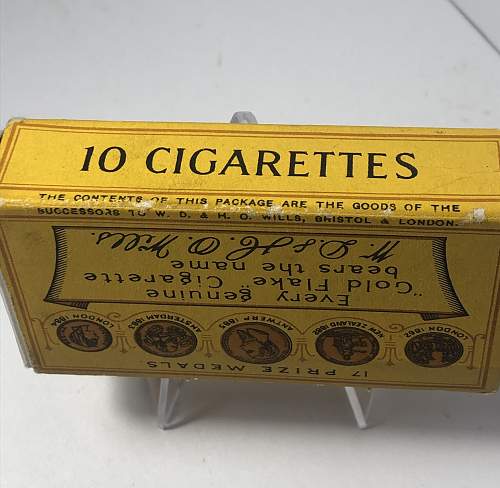 WW2 Red Cross “Gold Flake“ cigarette 10 pack