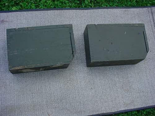 Grandfathers wood ammo boxes,what are they for,help appreciated.