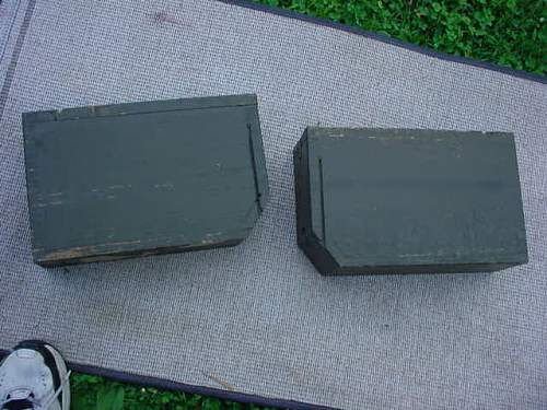 Grandfathers wood ammo boxes,what are they for,help appreciated.