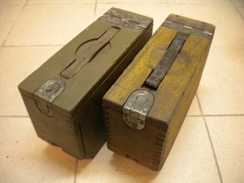 Grandfathers wood ammo boxes,what are they for,help appreciated.