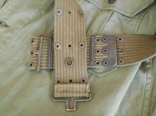 US M1936 pistol belt unmarked OD#7