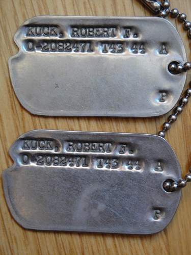 WWII  US dog tags