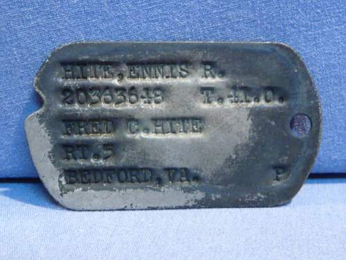 WWII U.S. Dog Tags