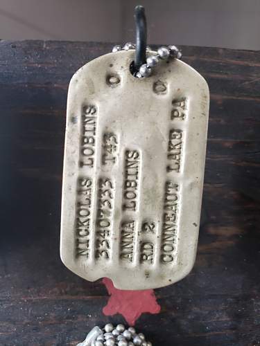 WWII U.S. Dog Tags