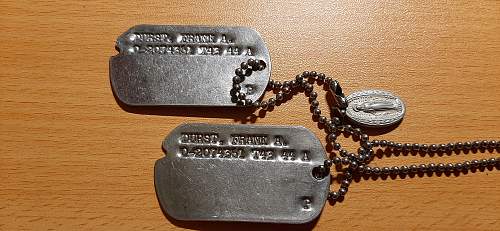 WWII U.S. Dog Tags