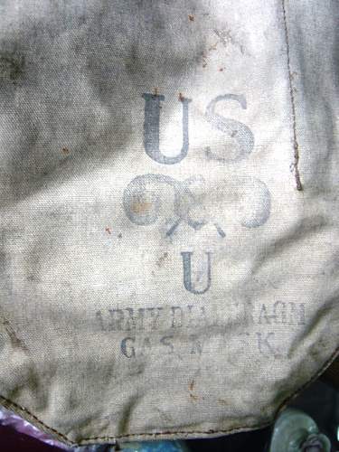 WWII US gas mask bag?? from China??