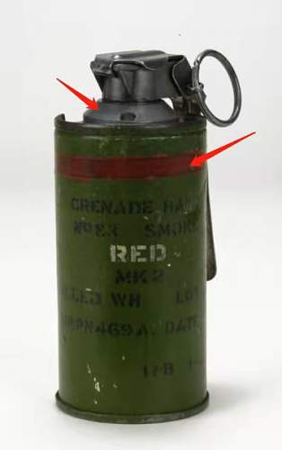Smoke Grenade used in falkland war 1982?