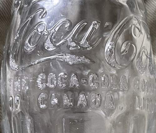 1941 Canadian manufactured Coca Cola bottle