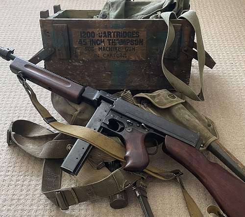 Thompson SMG 1200 cartridge ammo crate