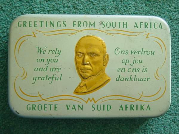 South African gift tins to the troops