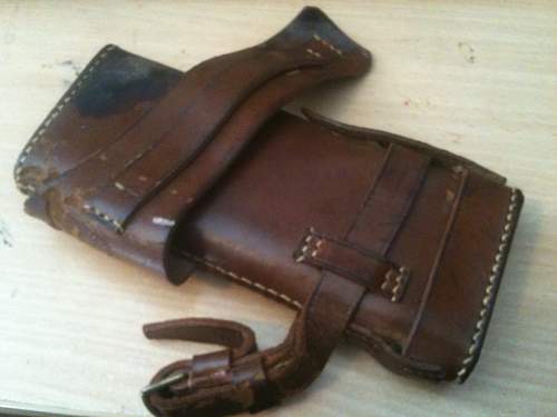 Identification - Leather pouch, Sam Browne? Ammo? Holster