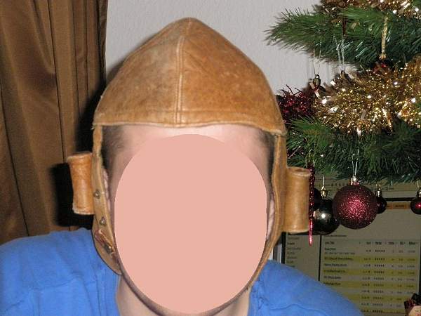 Help - Leather flying helmet and Goggles