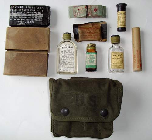 WWII, US, M-2 Individual Jungle Medical Kit, absolutely mint and complete out of original box