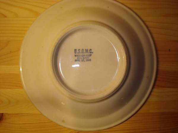 U.S.Q.M.C. Ceramic plates