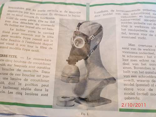 Belgian civic gas mask