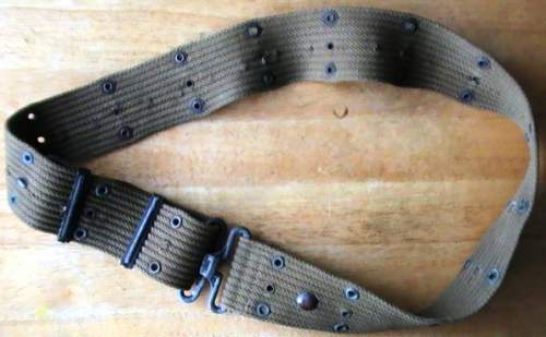 1954 dated US canteen &amp; pistol belt