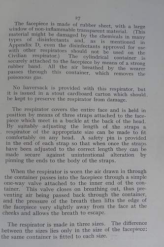 British Home Front respirator