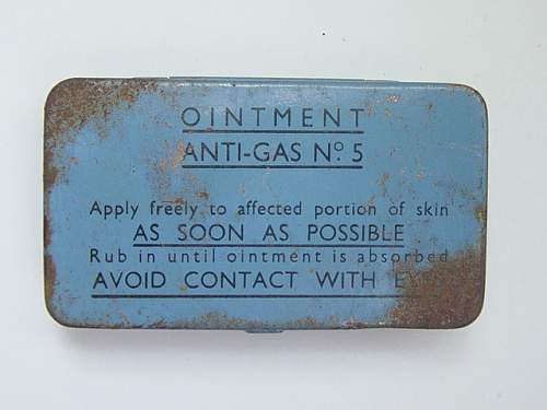 British Anti gas items