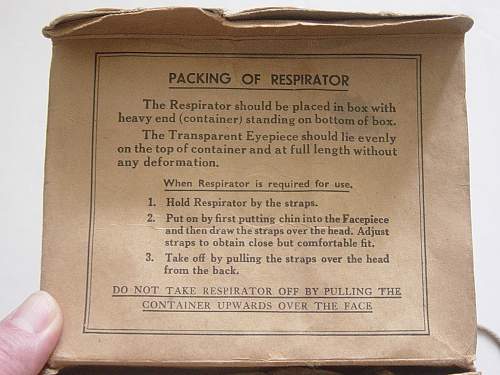 British Home Front respirator