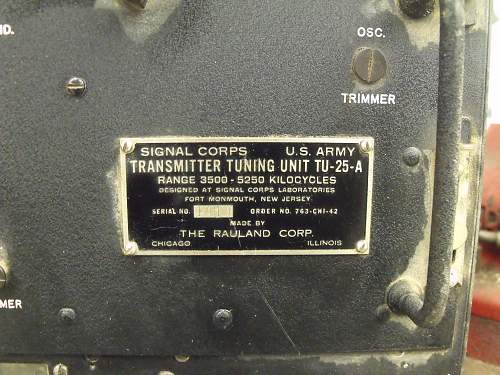 US ARMY SIGNAL CORPS  BC-223 Radio Transmitter