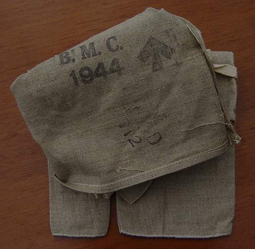 British Fingerless Mitts, 1944 dated. Unknown useage