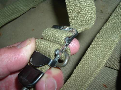 WW2 US M1928 Haversack Brass Buckles ???