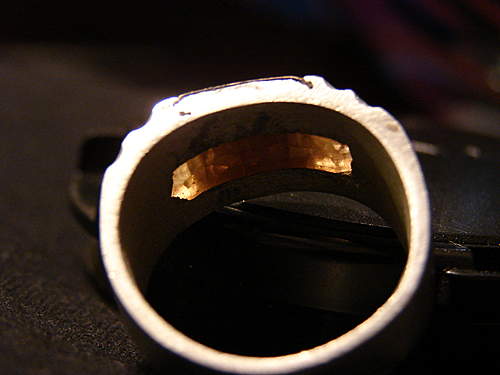 Hand made 'primitive' ring, &quot; Sicily, Palermo, 1944&quot;