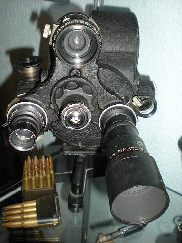 Cameras and insignia of U.S. war photographers