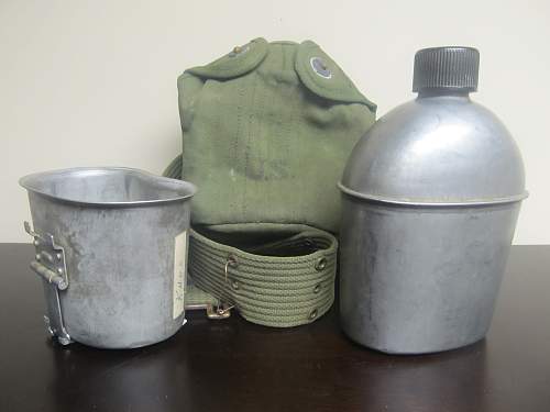 Complete 1943 and 1945 U.S. Canteen Sets