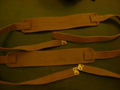 ww2 British webbing cross straps