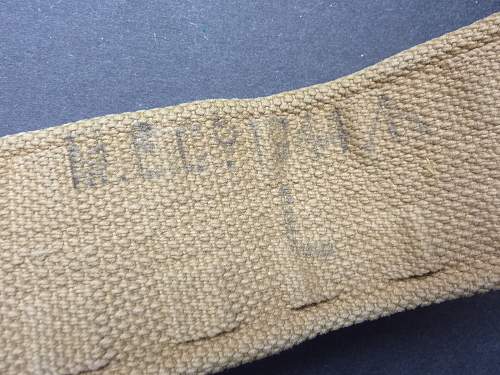 Late war odd economy P-37 waist belt