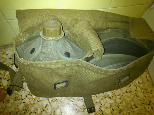 Greek Army bag with some goodies