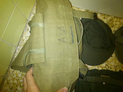 Greek Army bag with some goodies