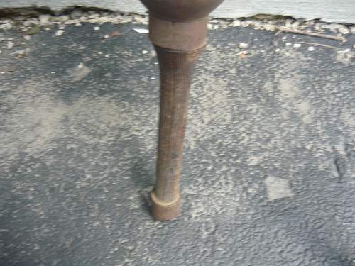 Unknown era military peg leg with crutch