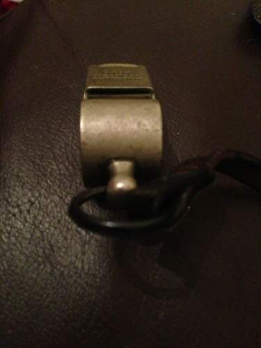 WW1 HUDSON &amp; Co MILITARY OFFICERS TRENCH WHISTLE