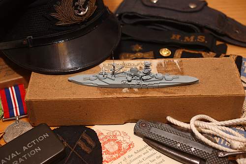 Wartime model ship