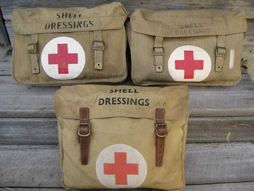 Different British medic bags