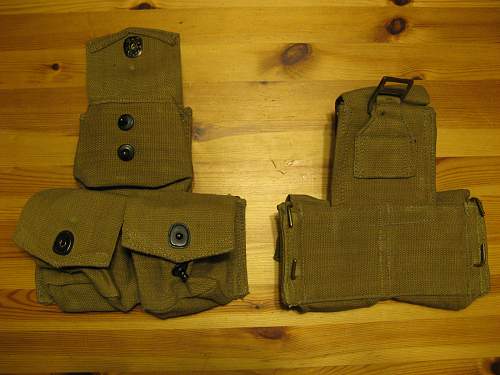 WWII Canadian rifle pouches?