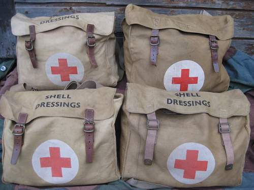 Different British medic bags