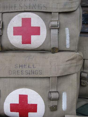 Different British medic bags