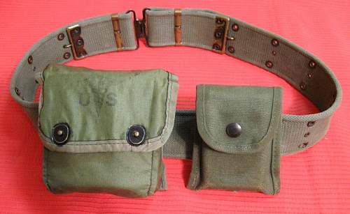 U.S. Web Belt and Pouches